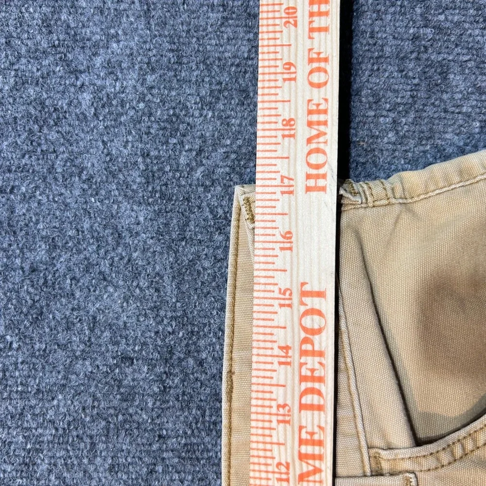 Carhartt Relaxed Fit Canvas Work Pants Tan Duck Mens 34x30 Straight Leg Utility